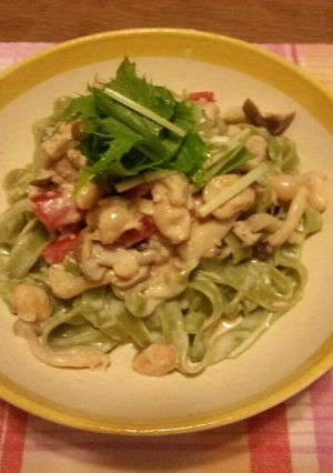 豆乳クリームパスタ-レシピのメイン写真