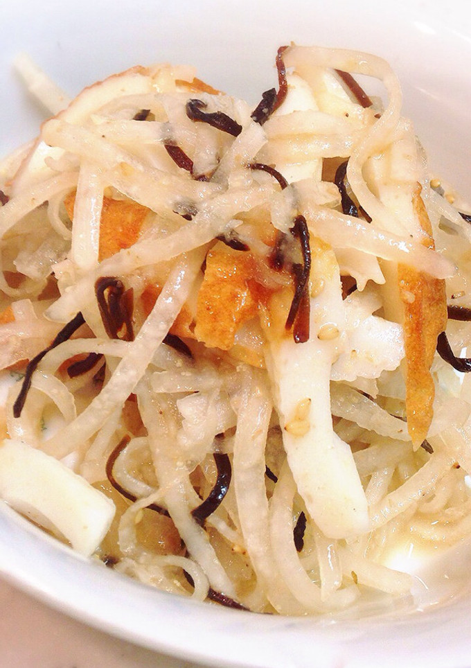大根＆ちくわの塩昆布和え-レシピのメイン写真