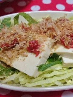 豆腐とキャベツの梅サラダ-レシピのメイン写真
