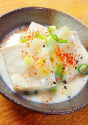 豆腐万歳♪豆乳湯豆腐-レシピのメイン写真