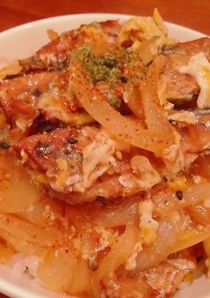簡単5、６分♩さんまの蒲焼き丼-レシピのメイン写真