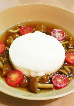 寄せ豆腐のなめこがけ-レシピのメイン写真