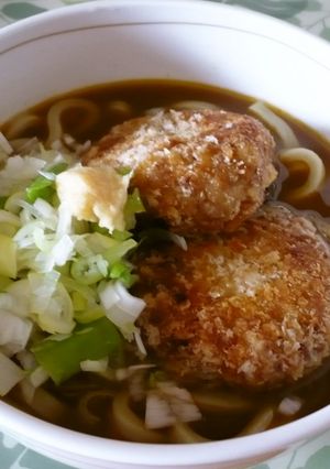 コロッケ入りカレーうどん-レシピのメイン写真