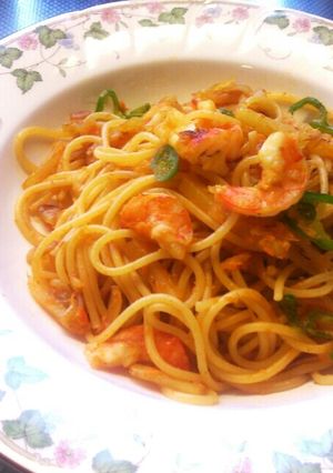 残った野菜で☆ナポリタン風スパゲッティ♪-レシピのメイン写真