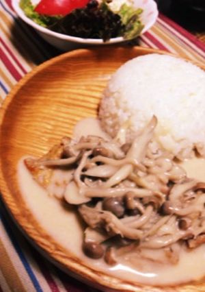 チキンのキノコクリームソース-レシピのメイン写真