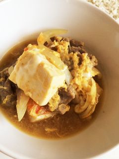 簡単!激うまうま肉豆腐の卵とじ-レシピのメイン写真