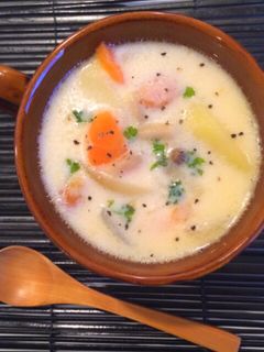 *ほっこり味噌ミルクスープ*-レシピのメイン写真