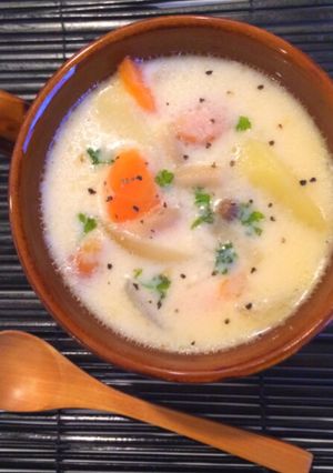 ＊ほっこり味噌ミルクスープ＊-レシピのメイン写真