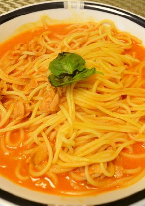 簡単ランチ☆ツナのトマトクリームパスタ-レシピのメイン写真