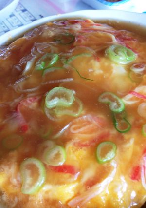 簡単かに玉ご飯 天津飯風-レシピのメイン写真