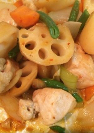★簡単★鳥肉のレンコン炒め-レシピのメイン写真