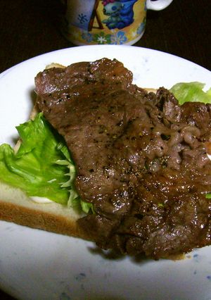 【フリータ対象】花椒ビフテキ・サンド-レシピのメイン写真