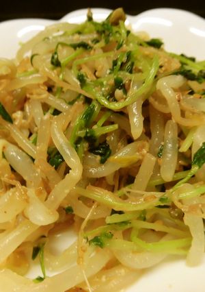 豆苗ともやしのごまポン和え♪-レシピのメイン写真