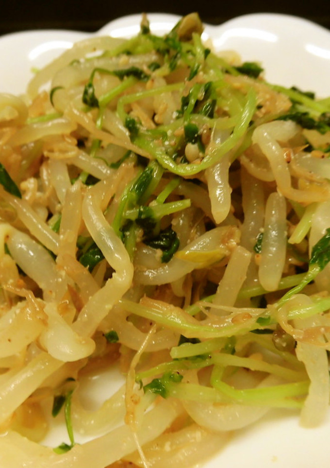 豆苗ともやしのごまポン和え♪-レシピのメイン写真