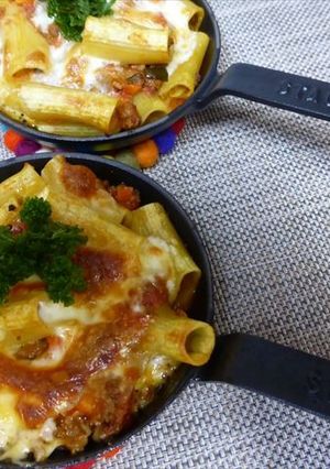 ストウブミニフライパンでミートペンネ-レシピのメイン写真