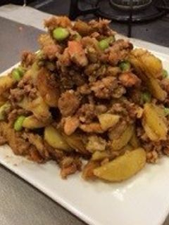 鮭フレとじゃがいも◇味噌マヨ炒め-レシピのメイン写真