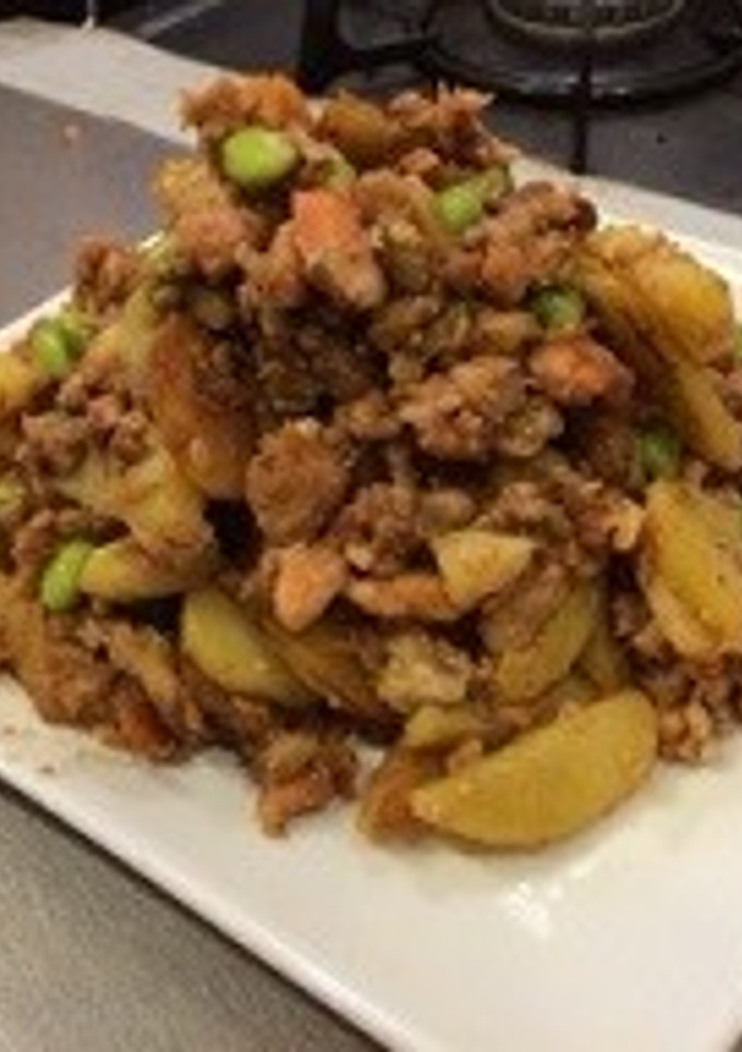 鮭フレとじゃがいも◇味噌マヨ炒め-レシピのメイン写真