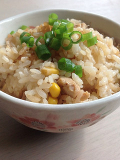 ささみとコーンの炊き込みご飯-レシピのメイン写真