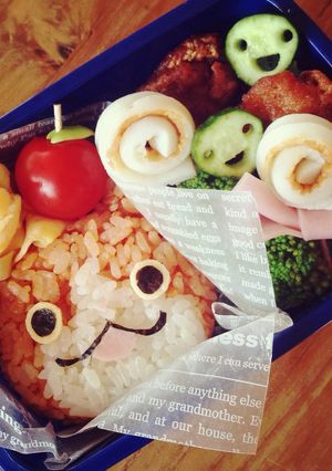 妖怪ウォッチ✳︎ジバニャン キャラ弁-レシピのメイン写真