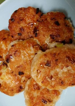 鳥ひき肉の簡単つくねバーグ-レシピのメイン写真