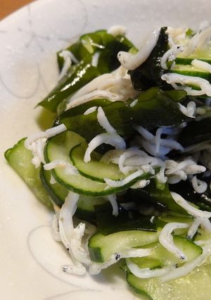 しらす干しときゅうりとわかめの和え物-レシピのメイン写真