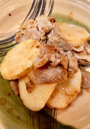 豚肉と長芋の味ぽん炒め♪-レシピのメイン写真