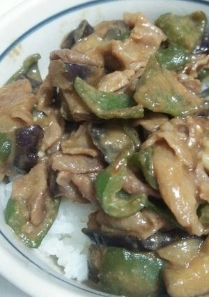 豚肉となすとピーマンの味噌炒め-レシピのメイン写真