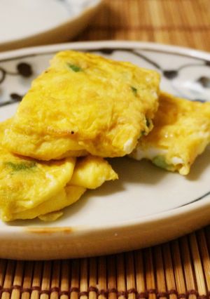 ニラと干し海老の中華風卵焼き-レシピのメイン写真