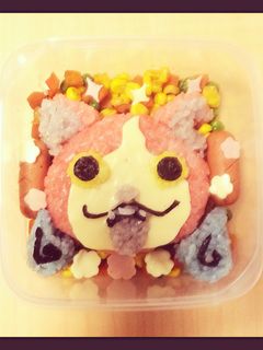 妖怪ウォッチ ジバニャン キャラ弁 !-レシピのメイン写真
