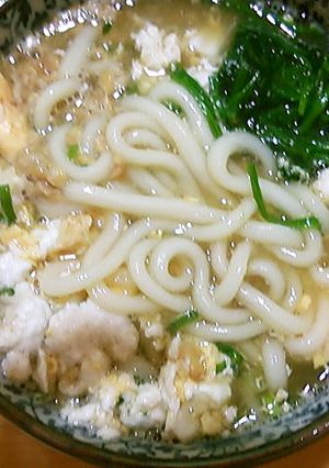 納豆うどん（温）-レシピのメイン写真