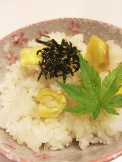 簡単モチモチ!秋の味覚♪栗ご飯☆-レシピのメイン写真