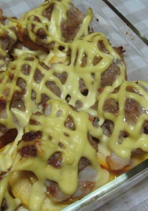ひき肉とズッキーニのみそグラタン♪-レシピのメイン写真