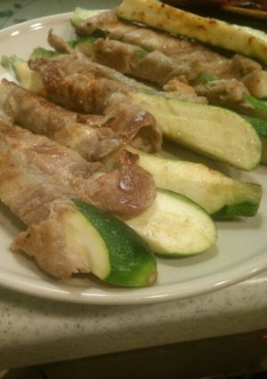 ズッキーニの豚肉巻き-レシピのメイン写真