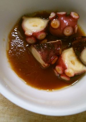 簡単 おつまみ タコの ワサビ醤油 和え-レシピのメイン写真