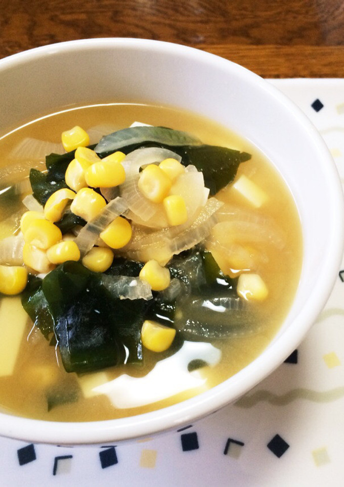ほっこりあま~い❁とうもろこし味噌スープ-レシピのメイン写真