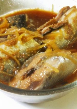 秋刀魚の味噌煮(圧力鍋で骨まで柔らか)-レシピのメイン写真