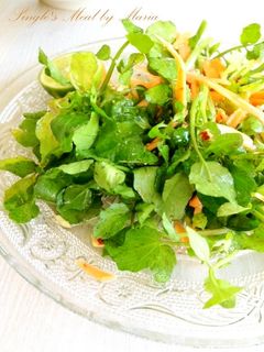 クレソンと人参の爽やかサラダ-レシピのメイン写真