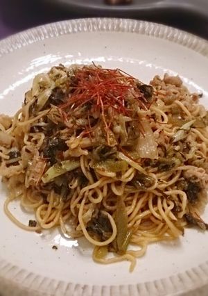 豚と辛子高菜の焼きそば-レシピのメイン写真