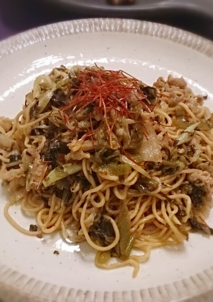 豚と辛子高菜の焼きそば-レシピのメイン写真