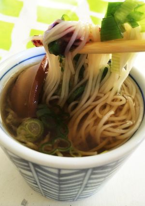 胡瓜、大根、山芋ソースで食べるお素麺-レシピのメイン写真