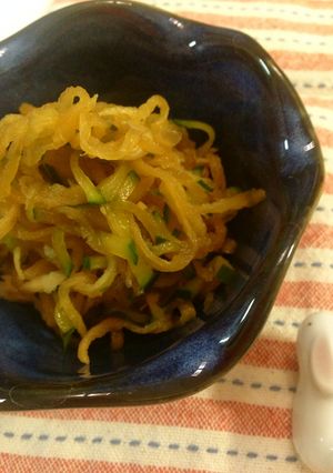 切り干し大根ときゅうりの焼き煮-レシピのメイン写真