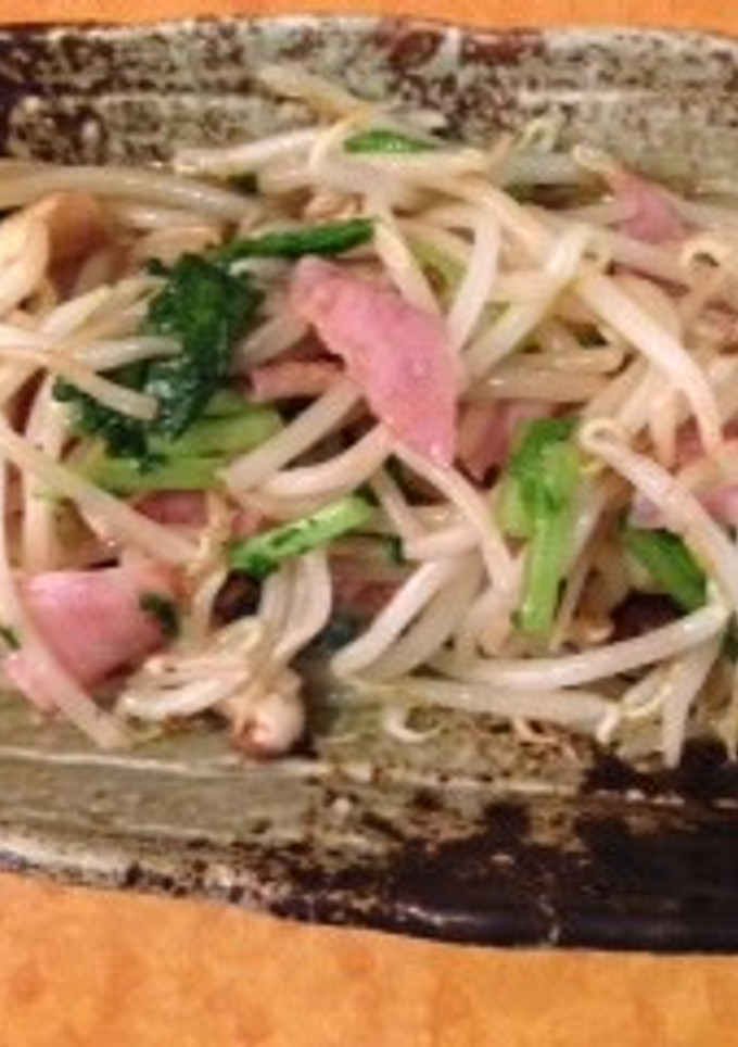 スライスハムともやしのショウガ風味炒め-レシピのメイン写真