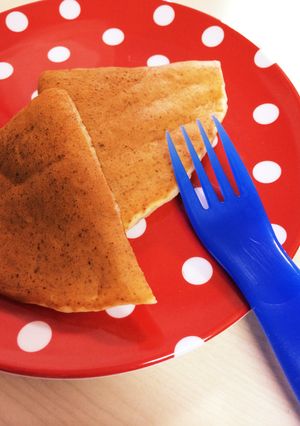 卵なし!バナナたっぷり♡ホットケーキ-レシピのメイン写真