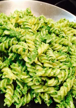 ほうれん草ジェノベーゼパスタ-レシピのメイン写真