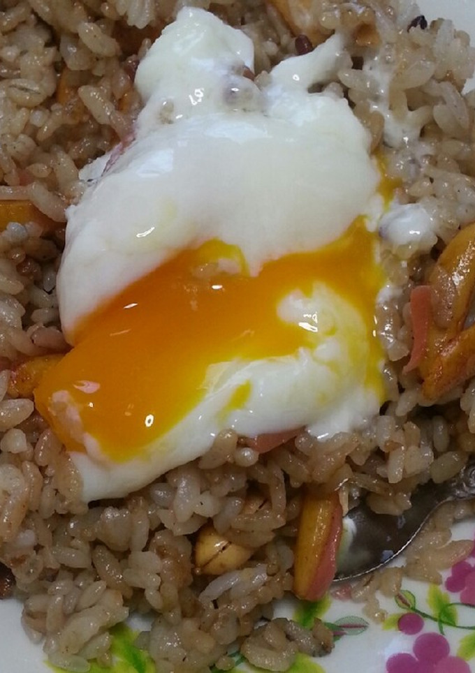 柿の種で簡単炒飯/*-レシピのメイン写真