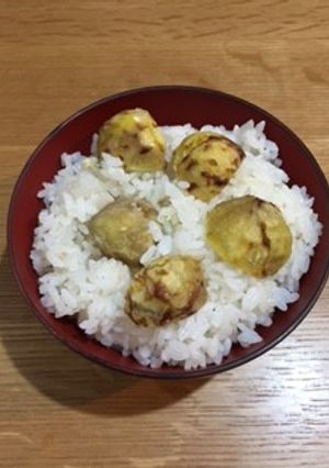 初めてでも簡単、栗ご飯-レシピのメイン写真