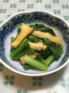 簡単♪小松菜と油揚げの煮浸し-レシピのメイン写真