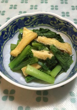 簡単♪小松菜と油揚げの煮浸し-レシピのメイン写真