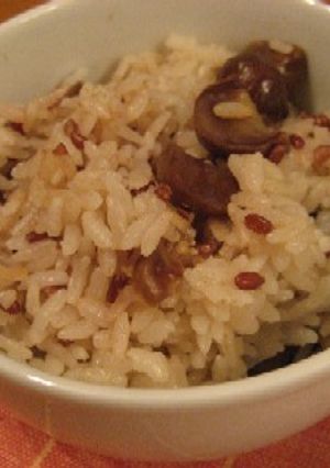 100均の甘栗ＤＥ栗ご飯-レシピのメイン写真