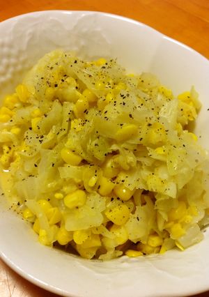 キャベツとトウモロコシのエスニックサラダ-レシピのメイン写真